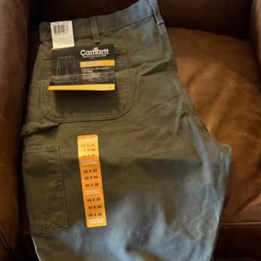 Carhartt washed duck work dungaree